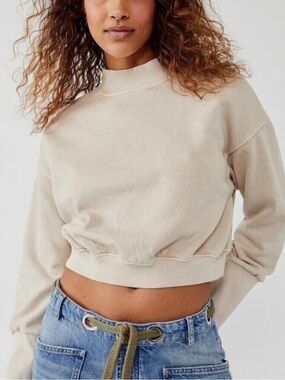 FREE PEOPLE Nikki Cropped Pullover NWT